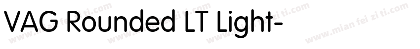VAG Rounded LT Light字体转换